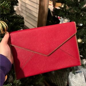 Rebecca Minkoff Vibrant Red Envelope Clutch
